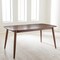 Baxton Studio Flora "Oak" Medium Brown Finishing Wood Dining Table 126-6938 - alternate 5